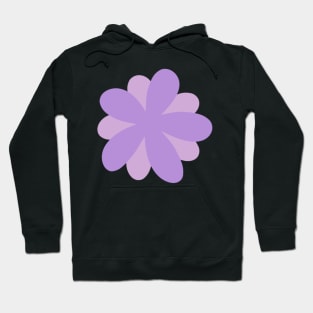 Cute Daisy Flower - digital lavender Hoodie